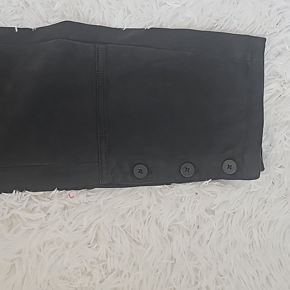 Anthropolgie black soft corduroy straight leg trouser dress pants - Picture 3 of 5